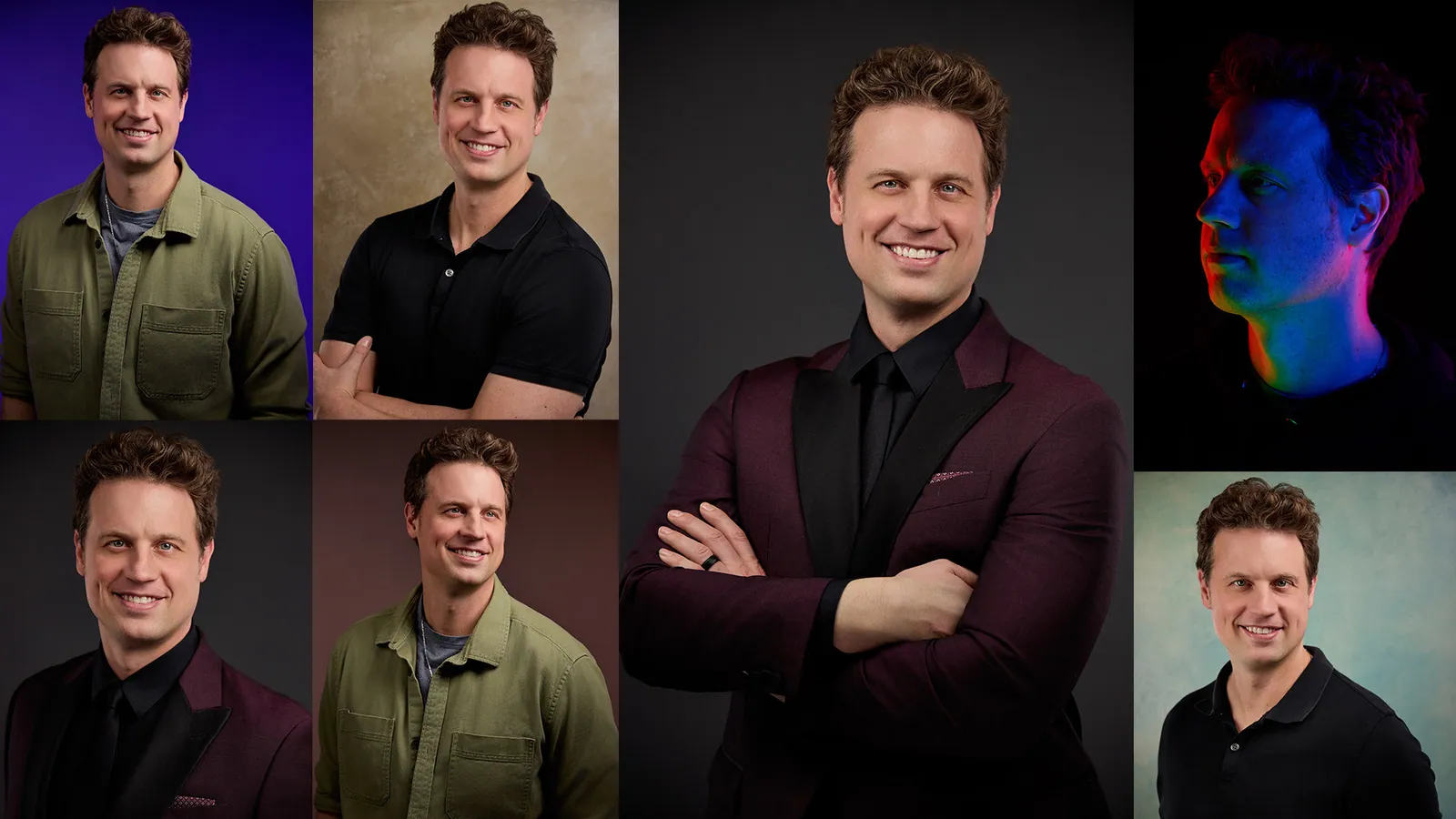 Headshot lighting variations