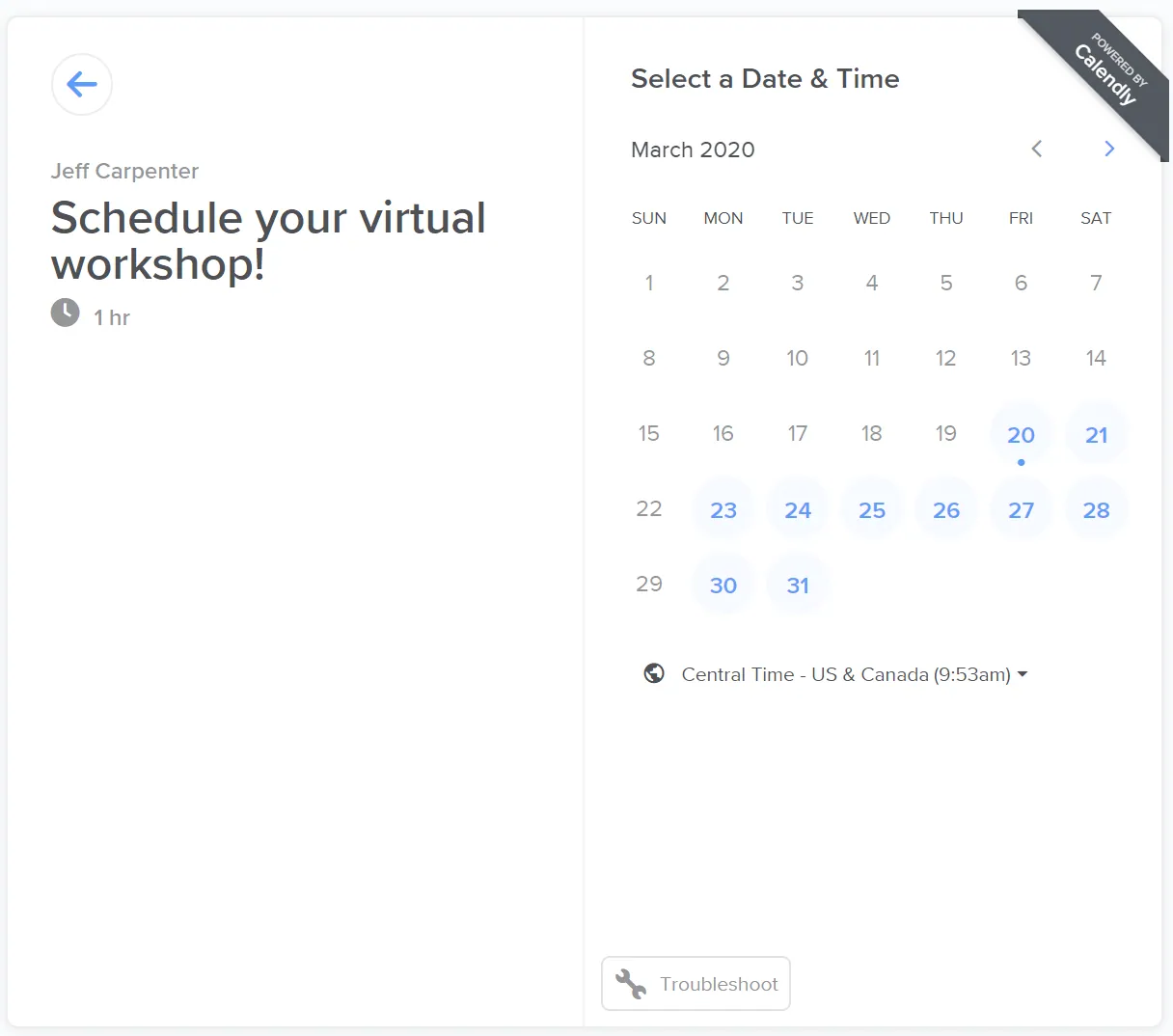Now Offering Virtual Workshops!